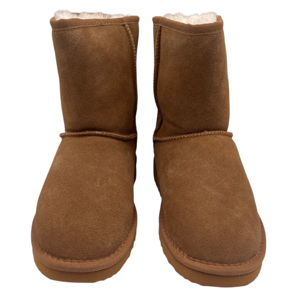 Quince Australian Shearling Mid Calf Boots Brown Size 6